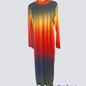 Sheer Rainbow Dress Cover Up